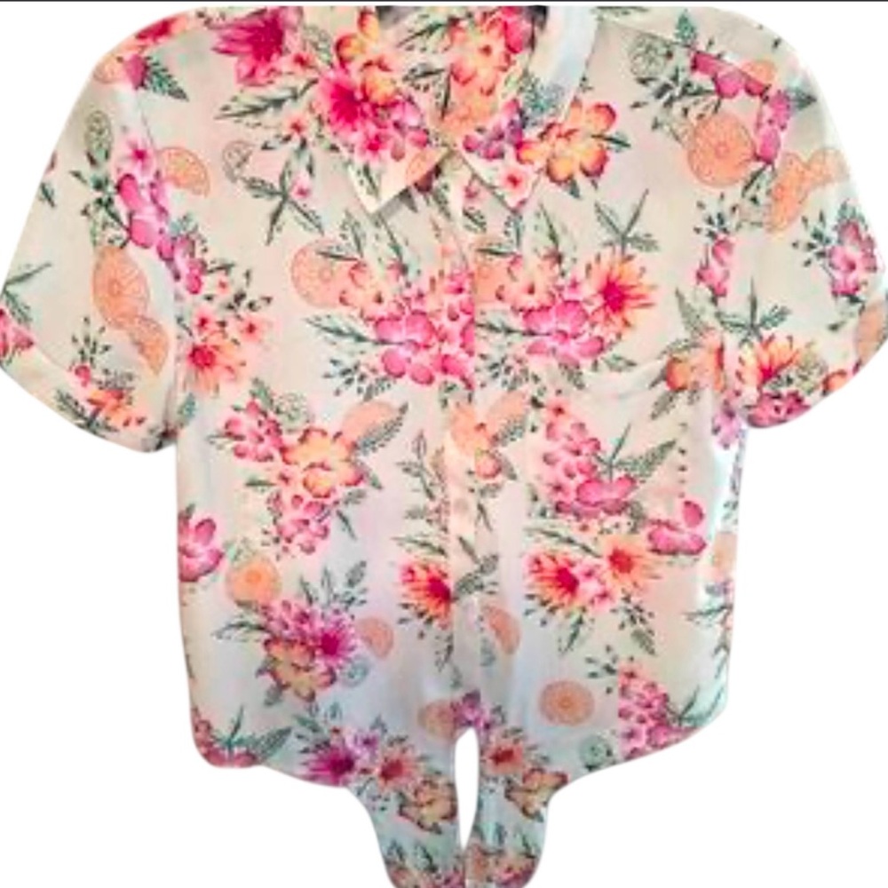 💜💎Floral Button-Up Shirt - Picture 12 of 13